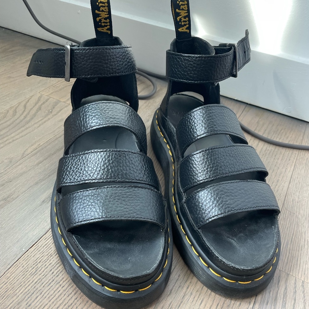 Dr. Martens CLARISSA II WOMEN'S LEATHER PLATFORM SANDALS